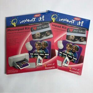 Invent It Ink Jet Mousepad Kit Lot‎ Of 2 New and Selaed Kits
